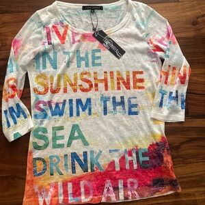 NWT Boutique Brand Compliments Beach Ladies Top Sz Small